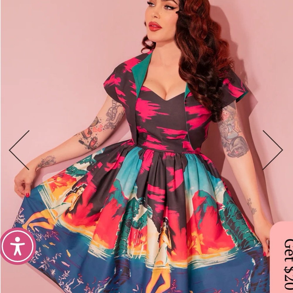 Creature From the Black Lagoon Dress Matching Bolero Vixen Micheline Pitt